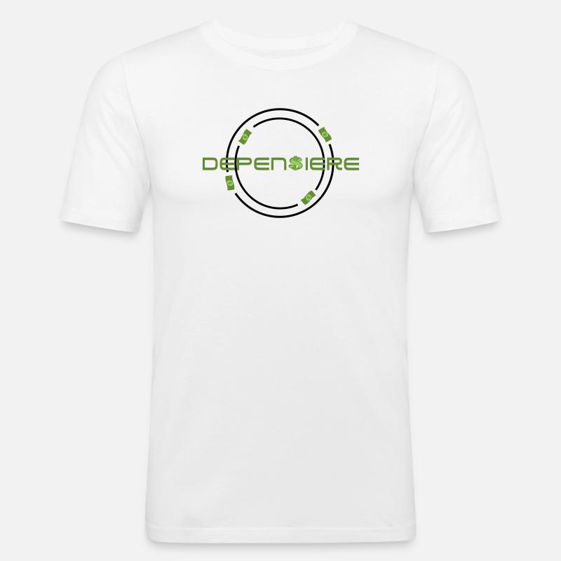 Spender - Männer Slim Fit T-Shirt - Weiß
