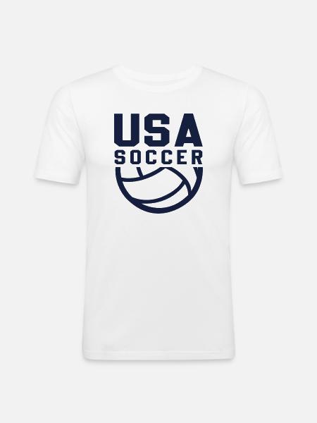 USA Soccer - Men's Slim Fit T-Shirt - white