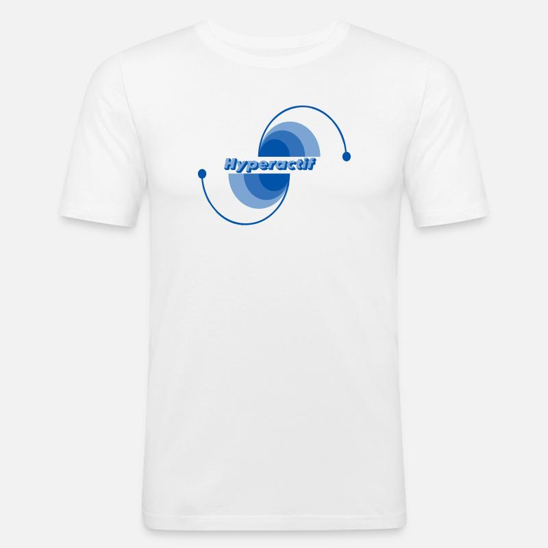 Hyperactive - Men's Slim Fit T-Shirt - white