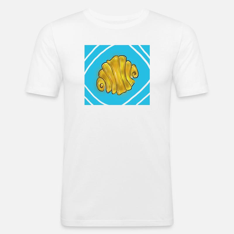 Franzbrötchen - Men's Slim Fit T-Shirt - white