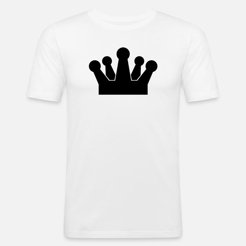 Krone - Männer Slim Fit T-Shirt - Weiß