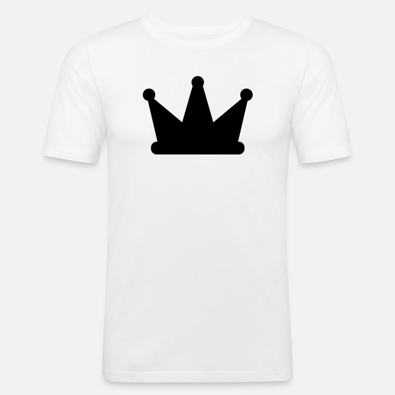 Krone - Männer Slim Fit T-Shirt - Weiß