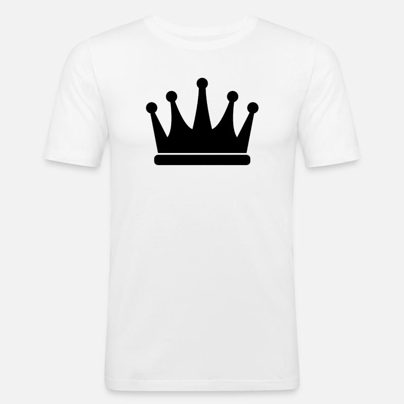 Krone - Männer Slim Fit T-Shirt - Weiß