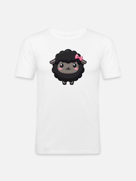 black sheep - Men's Slim Fit T-Shirt - white