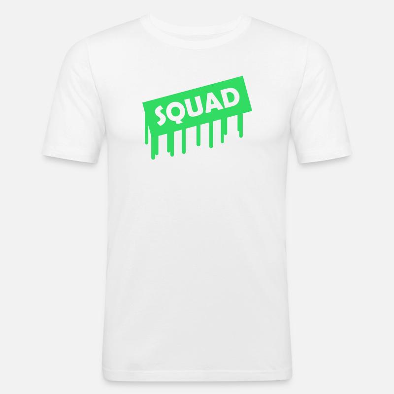 Squad - Men's Slim Fit T-Shirt - white