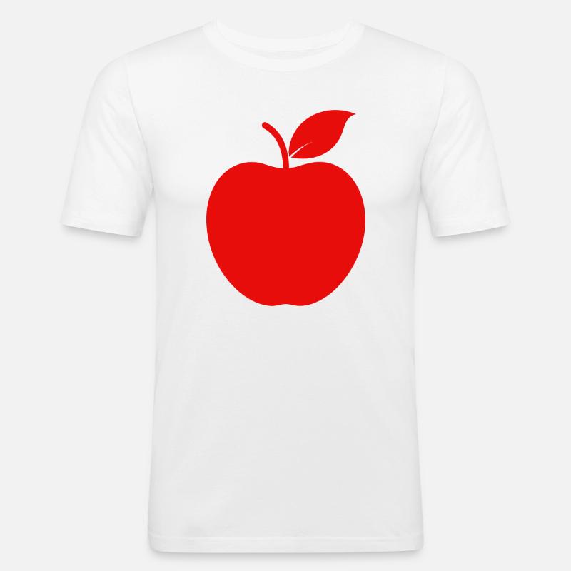 Apple - Men's Slim Fit T-Shirt - white