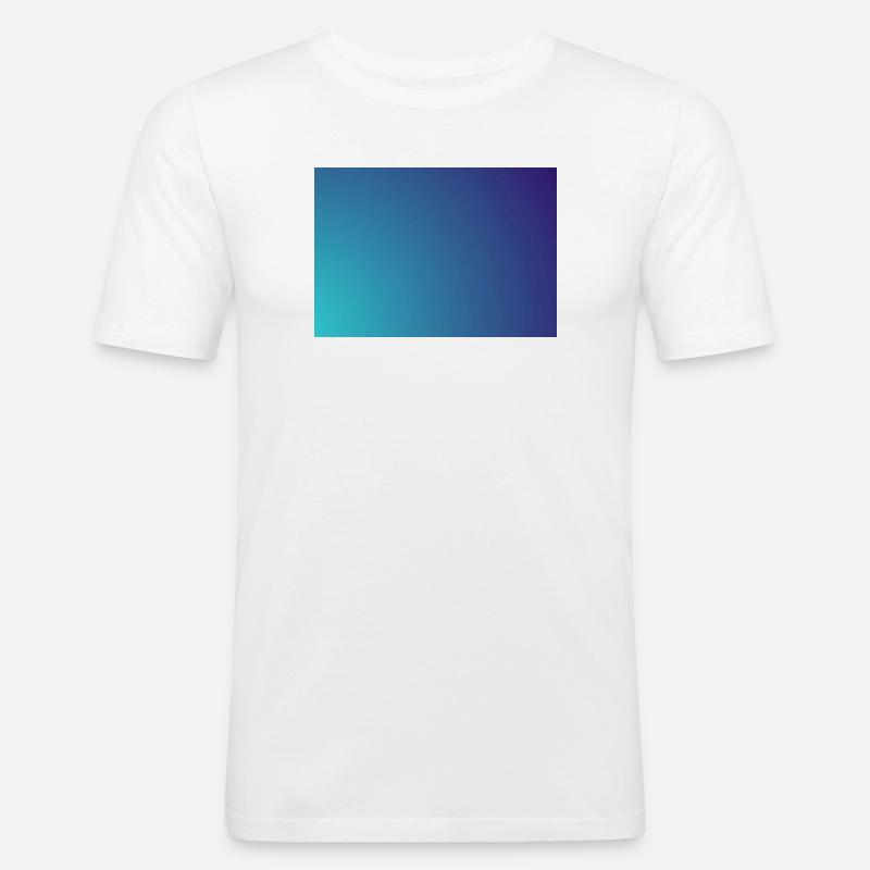 Circling cyan-violet gradient - Men's Slim Fit T-Shirt - white