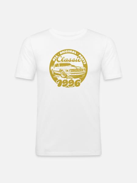 30th Birthday - Classic Musclecar 07/1996 - Men's Slim Fit T-Shirt - white
