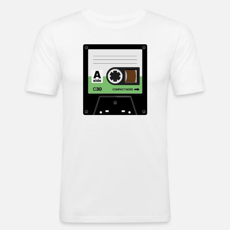Tiny Cassette - Men's Slim Fit T-Shirt - white