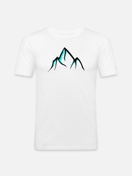 Mountains Mountains - Men's Slim Fit T-Shirt - white
