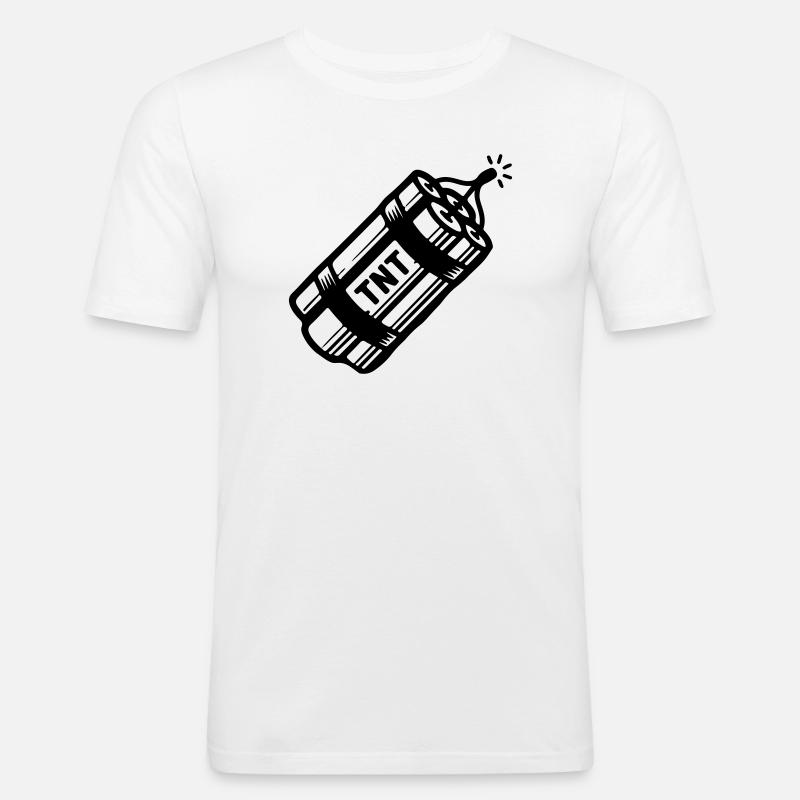Dynamite Tnt - Men's Slim Fit T-Shirt - white