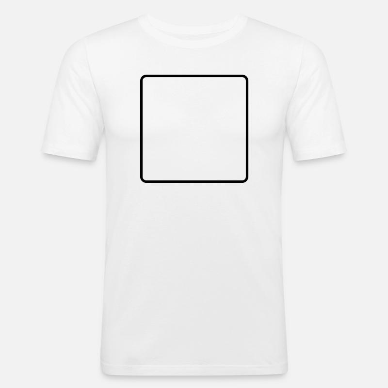 Frame Empty - Men's Slim Fit T-Shirt - white