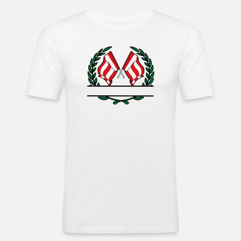 Eindhover Siegeswappen Custom - Männer Slim Fit T-Shirt - Weiß