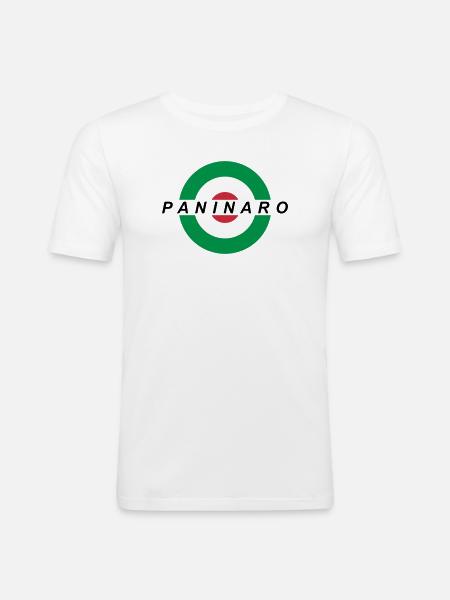 Paninaro - T-shirt près du corps Homme - blanc
