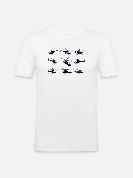 Helicopter Helicopeter - Men's Slim Fit T-Shirt - white