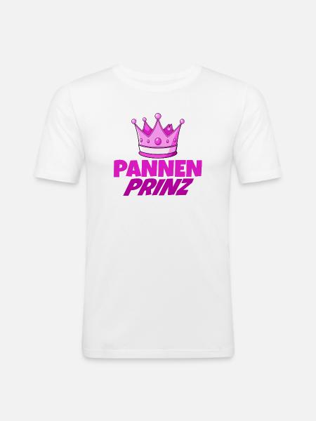 Breakdown Prince – King of Misfortunes - Men's Slim Fit T-Shirt - white