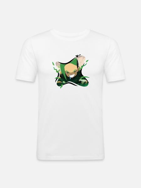 Senshu Xénos card energy - T-shirt près du corps Homme - blanc