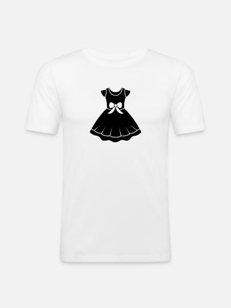 Baby Girl Kleid - Männer Slim Fit T-Shirt - Weiß