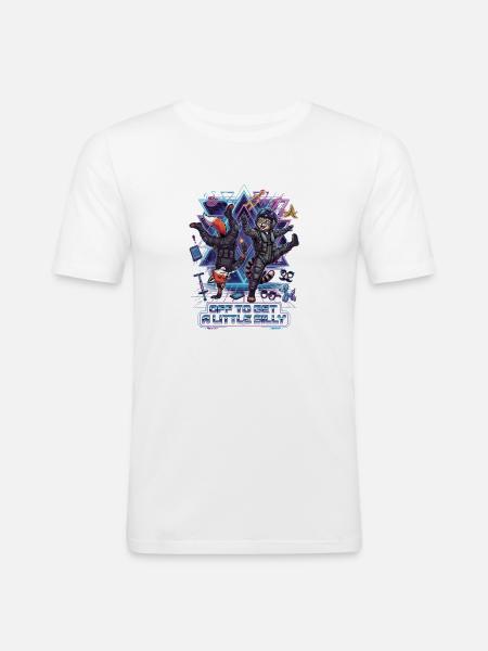 Off To Get A Little Silly - Men's Slim Fit T-Shirt - white