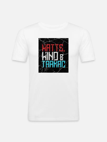 Watts Wind Tarmac - Men's Slim Fit T-Shirt - white