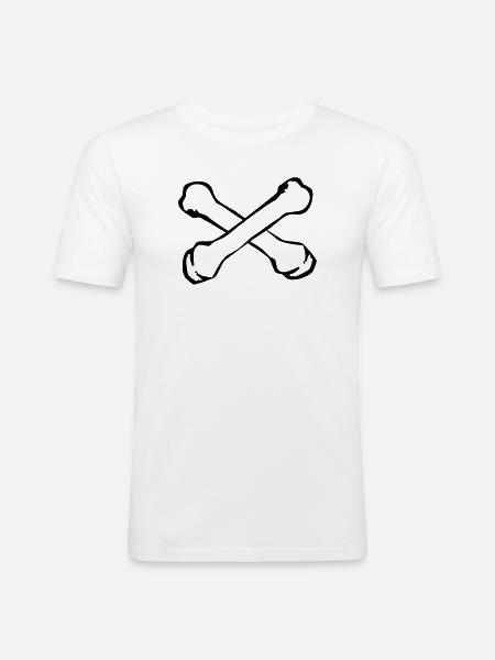 Bone - Men's Slim Fit T-Shirt - white