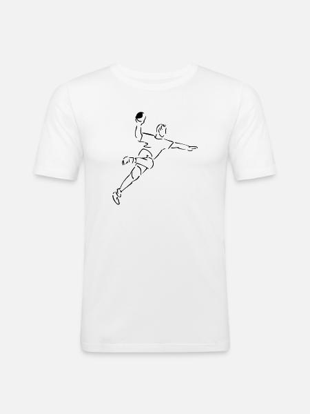 Handball - Männer Slim Fit T-Shirt - Weiß