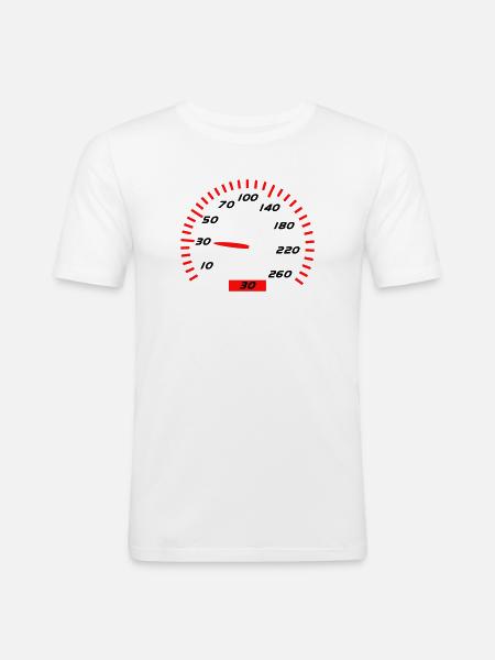 30th Birthday - Men's Slim Fit T-Shirt - white