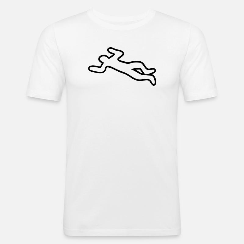 Leiche - Männer Slim Fit T-Shirt - Weiß