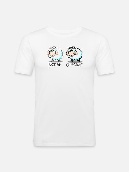 sheep - Men's Slim Fit T-Shirt - white