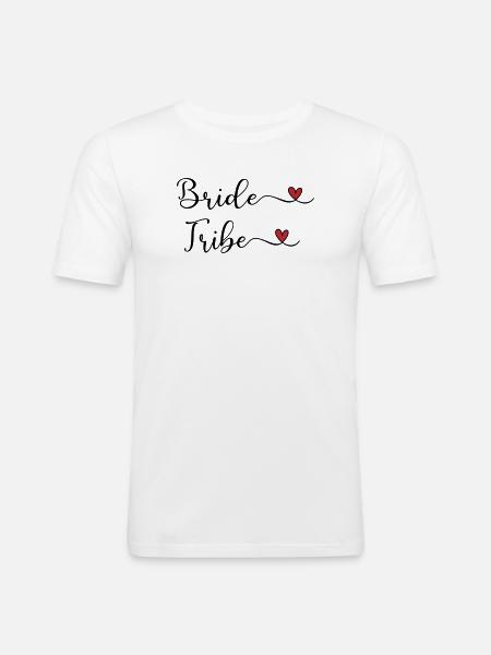 Bride Tribe - Men's Slim Fit T-Shirt - white
