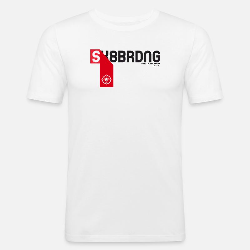 Skateboarding - Men's Slim Fit T-Shirt - white