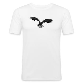 eagle - Men's Slim Fit T-Shirt - white - Front - Nik (191cm)