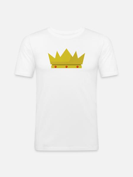 Crown - Men's Slim Fit T-Shirt - white