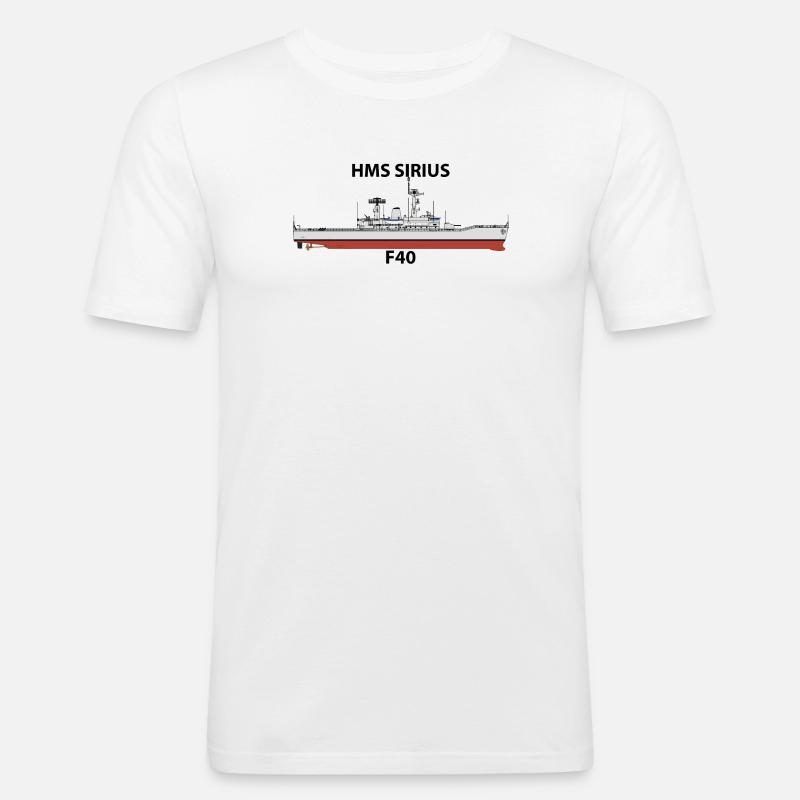 HMS SIRIUS - LEANDER ORIG - Männer Slim Fit T-Shirt - Weiß