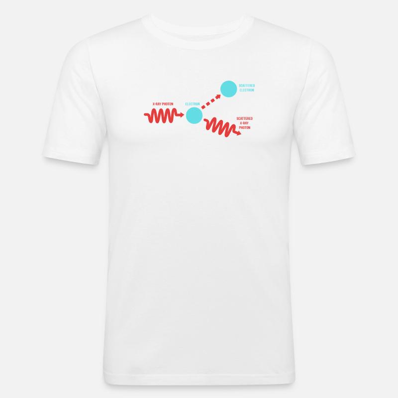 Quantenphysik Quantenmechanik Quantensprung - Männer Slim Fit T-Shirt - Weiß