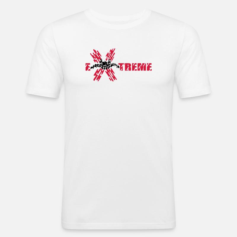 skydiver extreme - Männer Slim Fit T-Shirt - Weiß