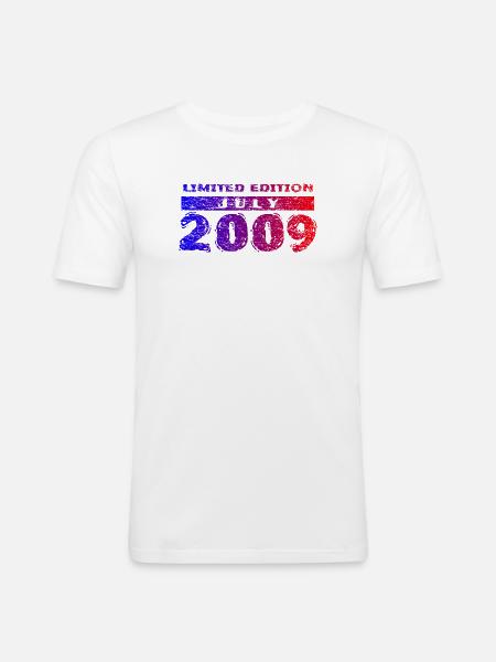 17e anniversaire Édition limitée 07/2009 - T-shirt près du corps Homme - blanc