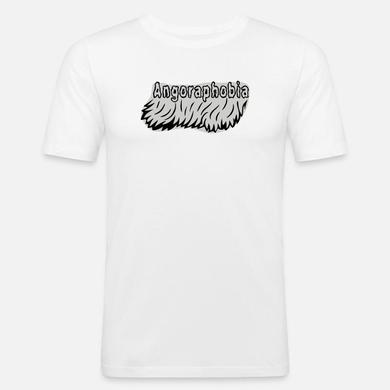 Angoraphobia - Männer Slim Fit T-Shirt - Weiß