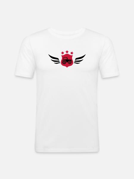 Farming / Landwirtschaft / Agriculture - Men's Slim Fit T-Shirt - white