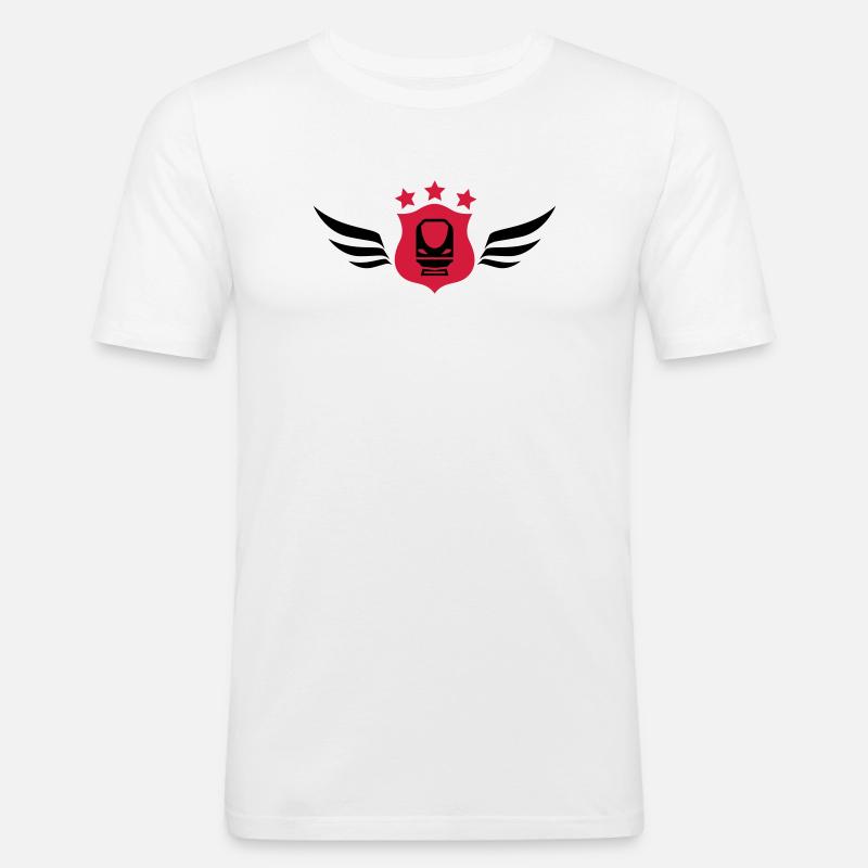 Eisenbahner / Eisenbahnen / Eisenbahn / Bahn - Männer Slim Fit T-Shirt - Weiß
