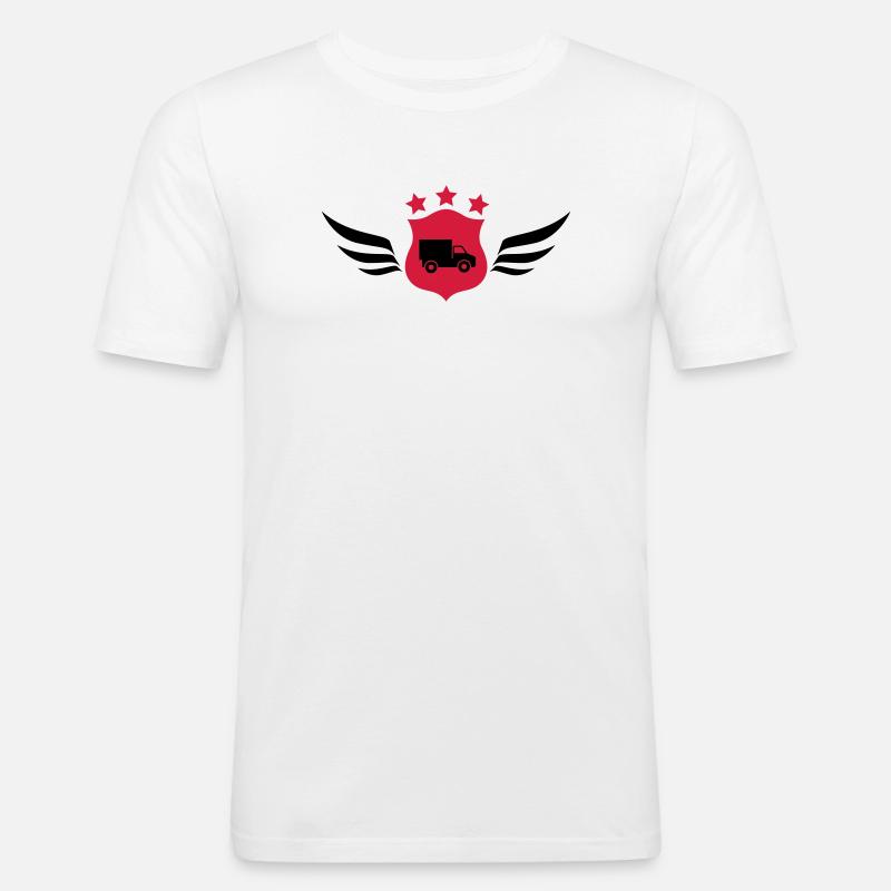 frachtführer / möbelpacker / mover / bewegen - Männer Slim Fit T-Shirt - Weiß