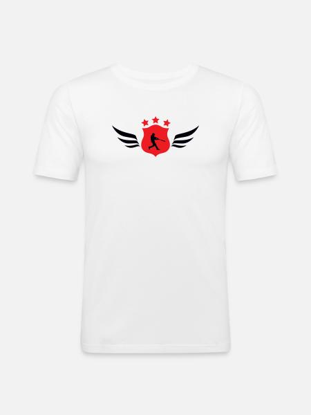 Baseball - Sport - T-shirt près du corps Homme - blanc