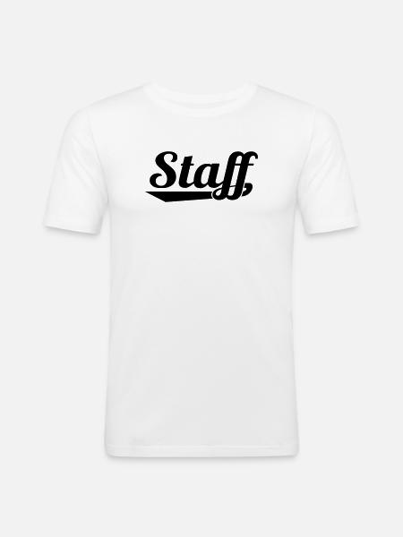2541614 127337063 STAFF - Männer Slim Fit T-Shirt - Weiß