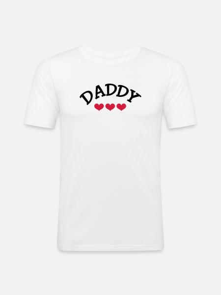 Daddy - Men's Slim Fit T-Shirt - white