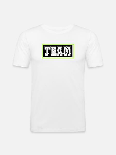 Team - Men's Slim Fit T-Shirt - white