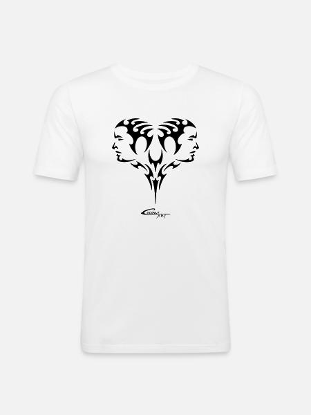 Gemini - Men's Slim Fit T-Shirt - white
