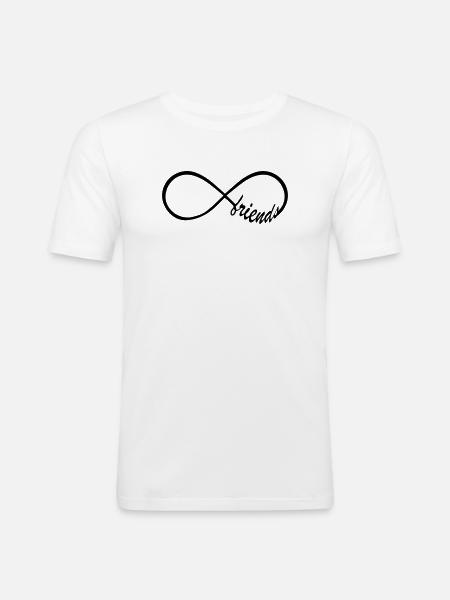 Friends Infinity Swag - Men's Slim Fit T-Shirt - white