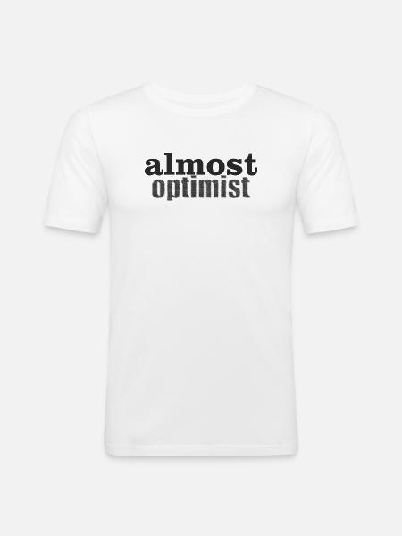 optimist - Men's Slim Fit T-Shirt - white