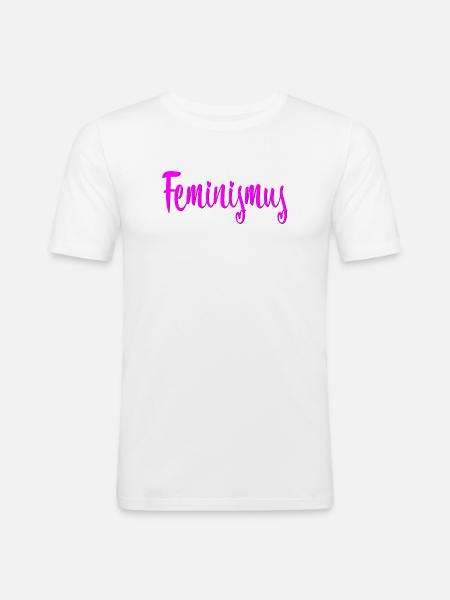 Feminismus - Männer Slim Fit T-Shirt - Weiß