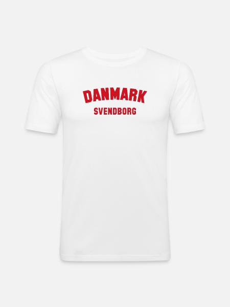 SVENDBORG Denmark Dänemark - Men's Slim Fit T-Shirt - white